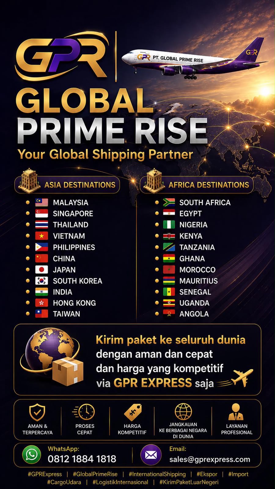 GPR Express international shipping